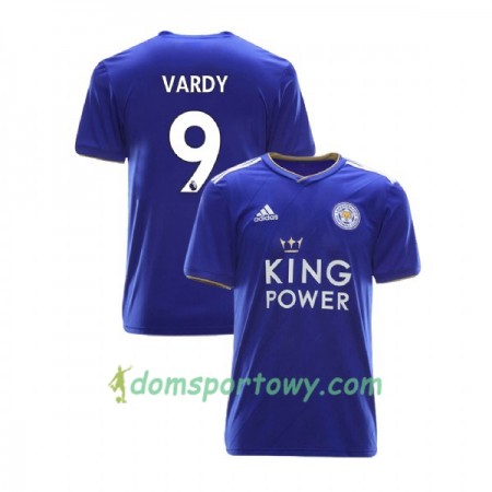 Koszulka Leicester City Jamie Vardy 9 Domowe Koszulki Piłkarskie 2018-2019 Krótki Rękaw